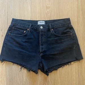 AGOLDE Parker vintage cut off shorts in black